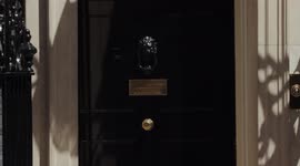 British Prime Minister Boris Johnson leaves 10 Downing Street for PMQs