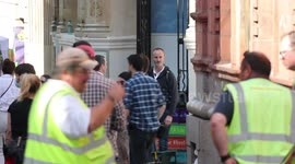 Actor David Tennant spotted filming the news series of Dr Who