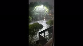 Heavy rain causes flooding in Guadalajara, Mexico