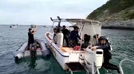 Tourist, 35, dies while 'free diving' when cable wraps around her arms in Thailand