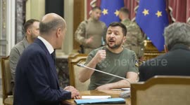 European leaders visit Ukraine as Kyiv calls for more military support