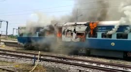 Train Carriage Set On Fire In Chhapra As Youth Protest Against 'Agniveer' Programme, Tires Burnt, Tear Gas Fired