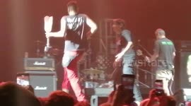 Legs go rock! Prosthetic leg chucked onto punk rock stage in Uruguay is soon accompanied by dancing owner
