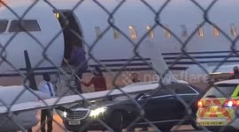 Norwich: Elton John spotted boarding his plane at airport after Carrow Road show