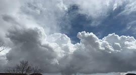 Timelapse of cumulus clouds boiling near Denver, Colorado