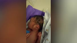 Abandoned baby found in pile of rubbish in Thailand