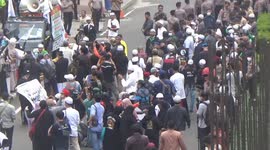 Mass Action to Defend the Prophet Calls for Stop Islamophobia at Indian Embassy in Jakarta, Indonesia