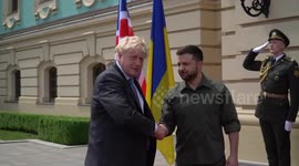 UK PM Boris Johnson and Ukrainian president Zelenskyy meet in Kyiv