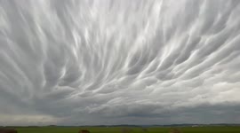 Beautiful mammatus display near Buffalo Gap, SD