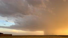 Spectacular scenes from Kansas lightning and hail storm supercell
