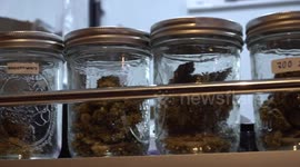 Cannabis sold from FOOD TRUCK on tourist street in Thailand