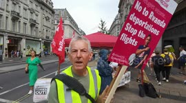 No to Rwanda deportation - Stop the flight, London, UK