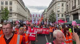 Cost of living protest, London, UK