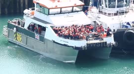 Migrant crossings continue amid protests against Rwanda deportation plans