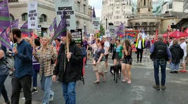Thousands march the cost of living crisis in the UK