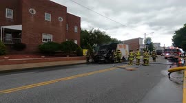 Commercial vehicle fire , Kulpmont Pennsylvania