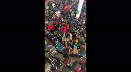 Hundreds of suitcases pile up at Heathrow airport after technical malfunction