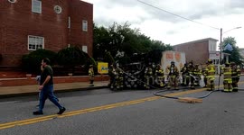 Commercial Vehicle Fire , Kulpmont Pennsylvania