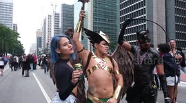 Massive crowds attend Sao Paulo Pride Parade in Brazil