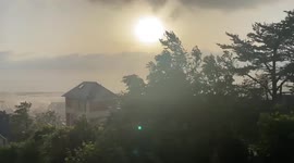France: Strong Gusts Of Wind Hit Normandy Coast