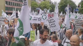 Netherlands: Thousands Of Climate Protesters March Through Rotterdam