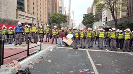 Clean-up After LGBTQIA+ Pride Parade in São Paulo, Brazil