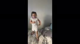 Ma littliest daughter dancing with attitude towards elder sister.attitude