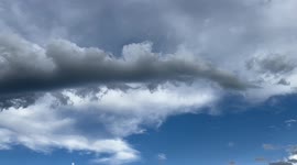 Beautiful long inflow tube into spectacular supercell in northeast Wyoming