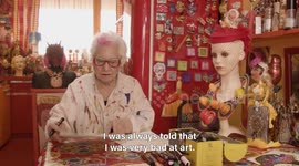 'There are no rules': Elderly artist explains her change from cookbooks to drawing