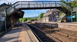 Peak District station deserted during biggest UK rail strike in 30 years