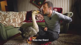 This guy's best friend is a goose named Harvester