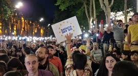 Georgia: Tens Of Thousands Of Protesters Demand EU Membership In Tbilisi 2