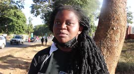 Child rights activists demonstrate against Chinese government in Lilongwe, Malawi