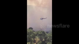 Grass fires force evacuations in San Mateo County in California