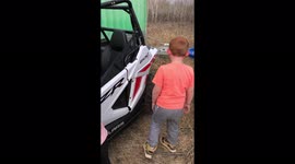 Tears of joy for Canadian kid after awesome surprise gift