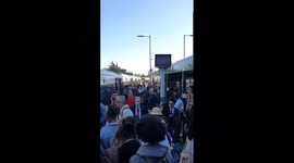 Tube strike causes chaos for commuters in Croydon, London
