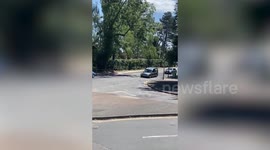 Convoy of vans take part in funeral procession for much-loved ice cream man
