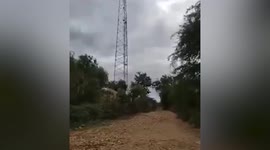 Furious Burmese locals destroy phone mast of company for 'obeying military orders to cut internet'