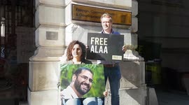 Richard Ratcliffe joins family vigil for jailed pro-democracy British-Egyptian activist Alaa El-Fattah