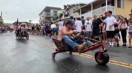 Annual San Clemente, California Office Chair Race on the 4th of July