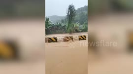 Heavy rain causes floods in northern Myanmar close to China