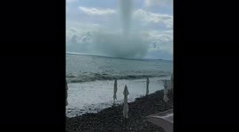 Russia: Waterspouts Come Ashore In Sochi, Destroy Building 4