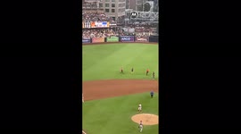 US: Fan Invades Field Of PETCO Park During MLB Padres VS Phillies Match 2
