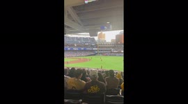 US: Fan Invades Field Of PETCO Park During MLB Padres VS Phillies Match