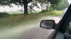Storm chasers travel 375miles from Devon to Yorkshire to intercept thunderstorm following a MetOffice yellow thunderstorm warning