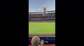 US: Fan Invades Field Of PETCO Park During MLB Padres VS Phillies Match 3
