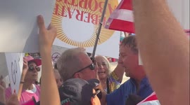 Vulgar exchange ensues at pro choice rally in Delray Beach, Florida