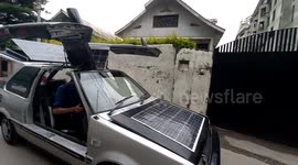 A mathematics teacher & an innovator  has made a solar car from scratch in Northern India