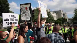'My body, my choice' - abortion supporters protest in Washington