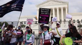 'Keep your religion out of my vagina' - activists rally outside Supreme Court